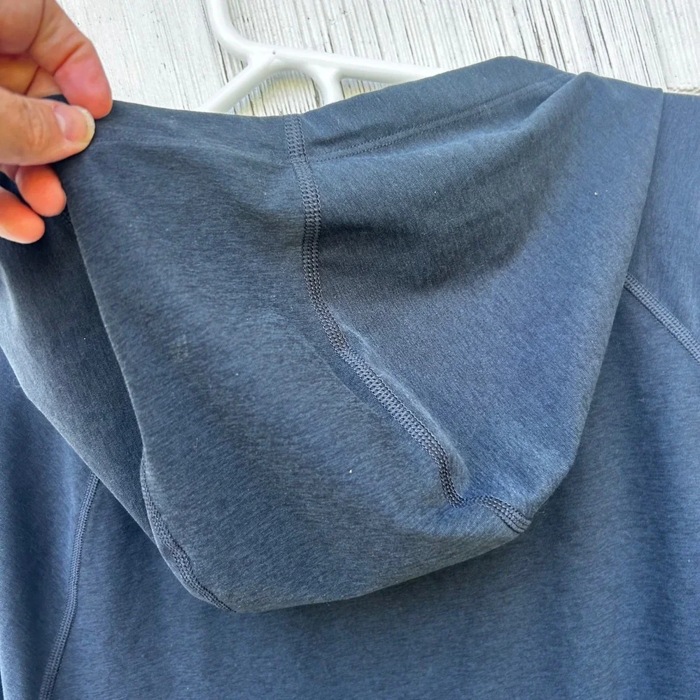 Rhone Out Of Office Full Zip Hoodie Mens LGreen Grey Performance Activewear - Picture 9 of 9